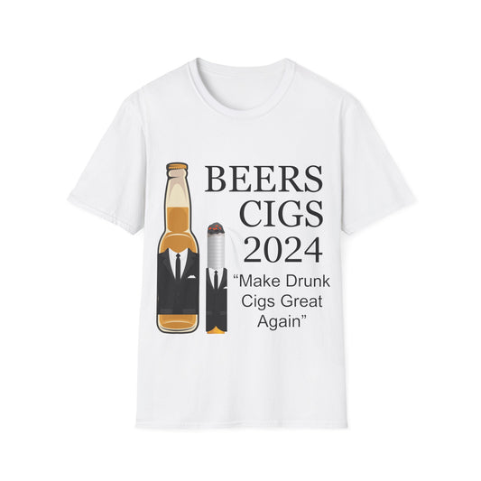 Beer Cigs 2024 Shirt "Make Drunk Cigs Great Again"