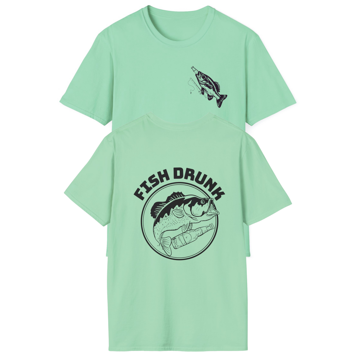 Fish Drunk double sided Shirt